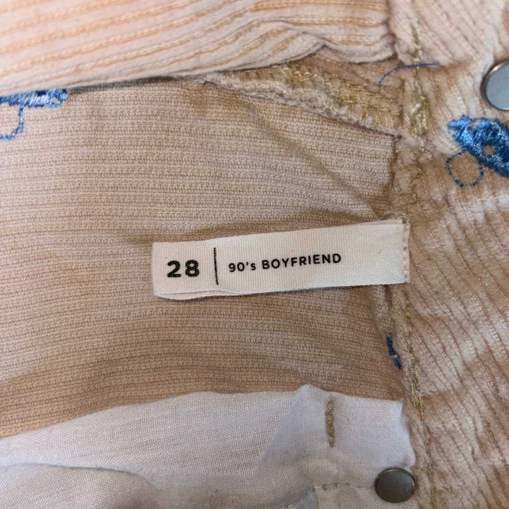 PacSun Light Tan Corduroy Pants with Blue Accents - Picture 12 of 12